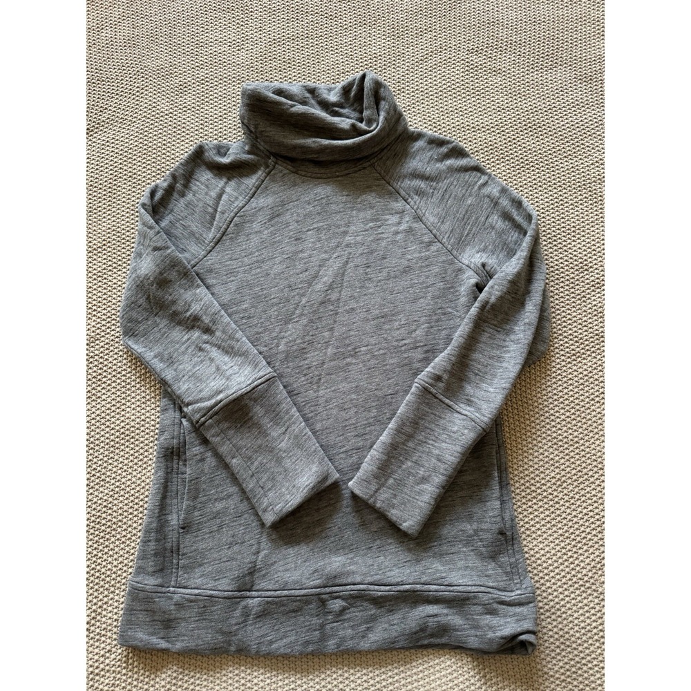 LULULEMON Women's Make a Move Funnel Neck Pullover Sweatshirt Gray Size 6